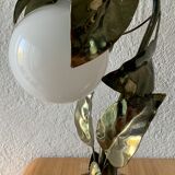 Vintage gilded metal sheet lamp