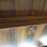 Bibliothèque murale en palissandre par Kai Kristiansen pour Feldballes Mobelfabrik, Danemark années 1950