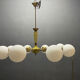 Italian Sputnik Brass Chandelier 1950’s