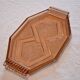 Art Deco style pink glass serving dish in very good condition.