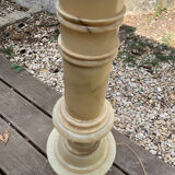 Illuminated alabaster column from the 1950s