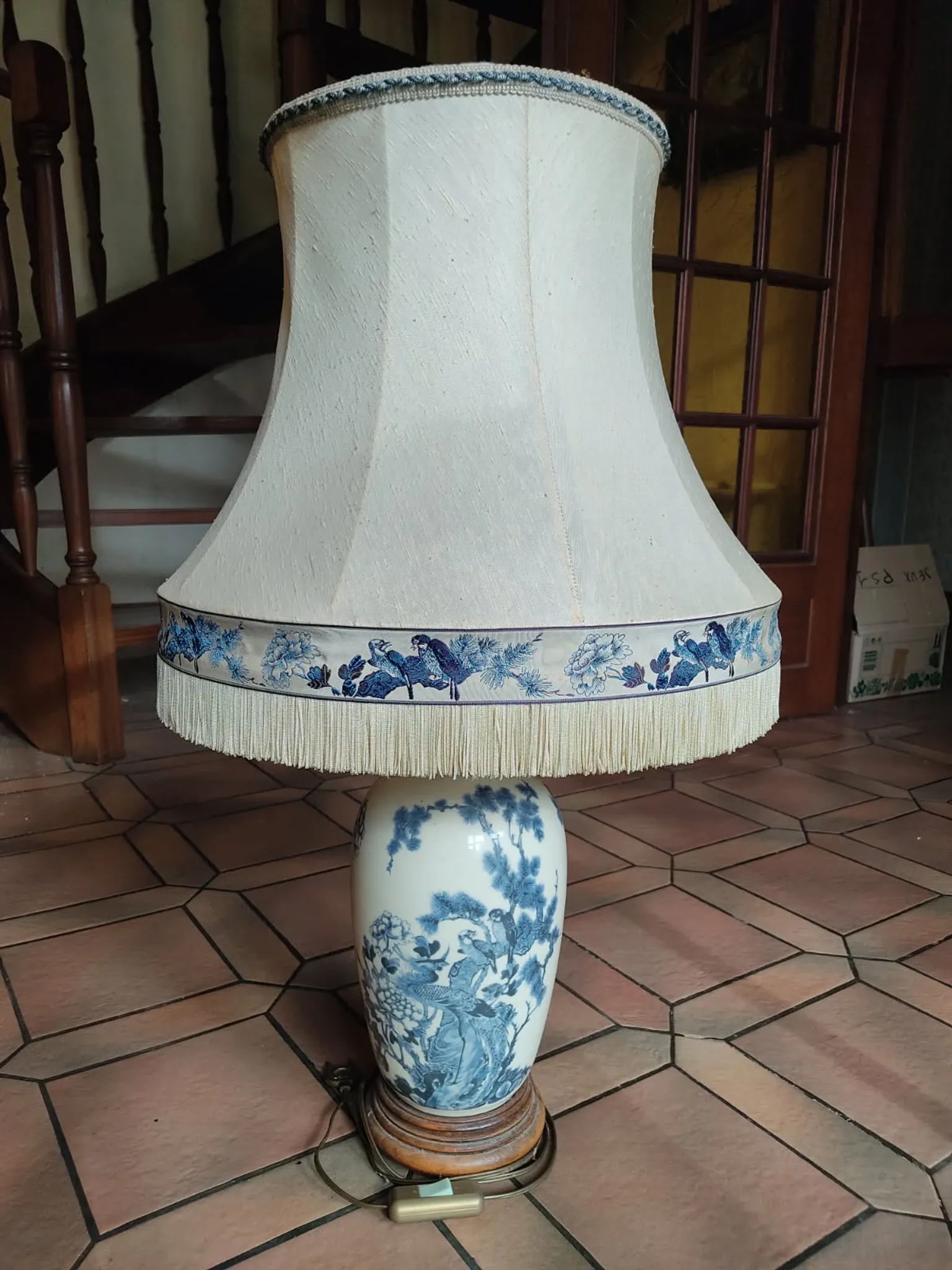 Lampe Blue ginger jar