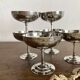 Stainless steel pedestal bowls