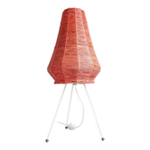 Lampe de table avec abat-jour en raphia