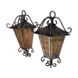 2 wall lanterns style 1920 in their juice 40x25
