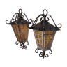 2 wall lanterns style 1920 in their juice 40x25