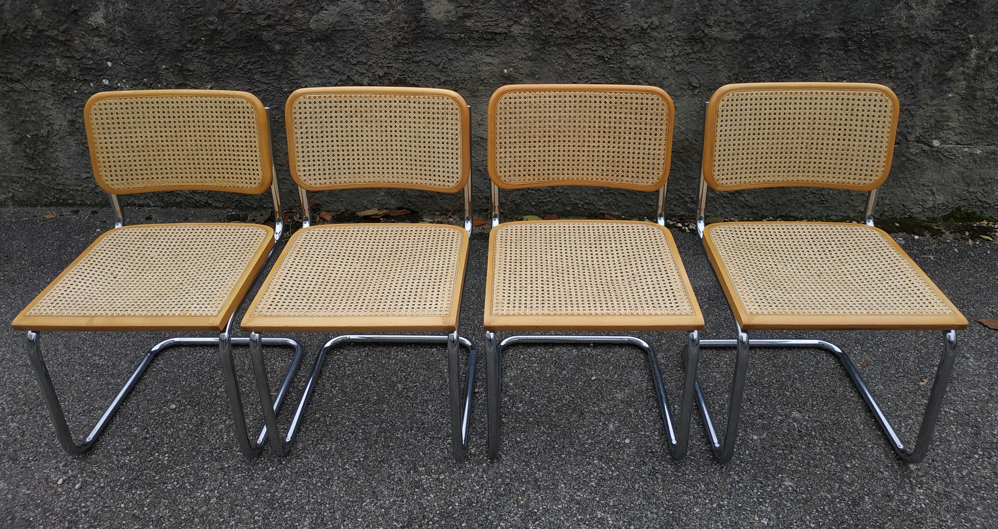 Set of 4 chairs B32 Marcel Breuer 70
