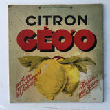 Lemon advertising plate