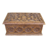 Antique carved wooden box