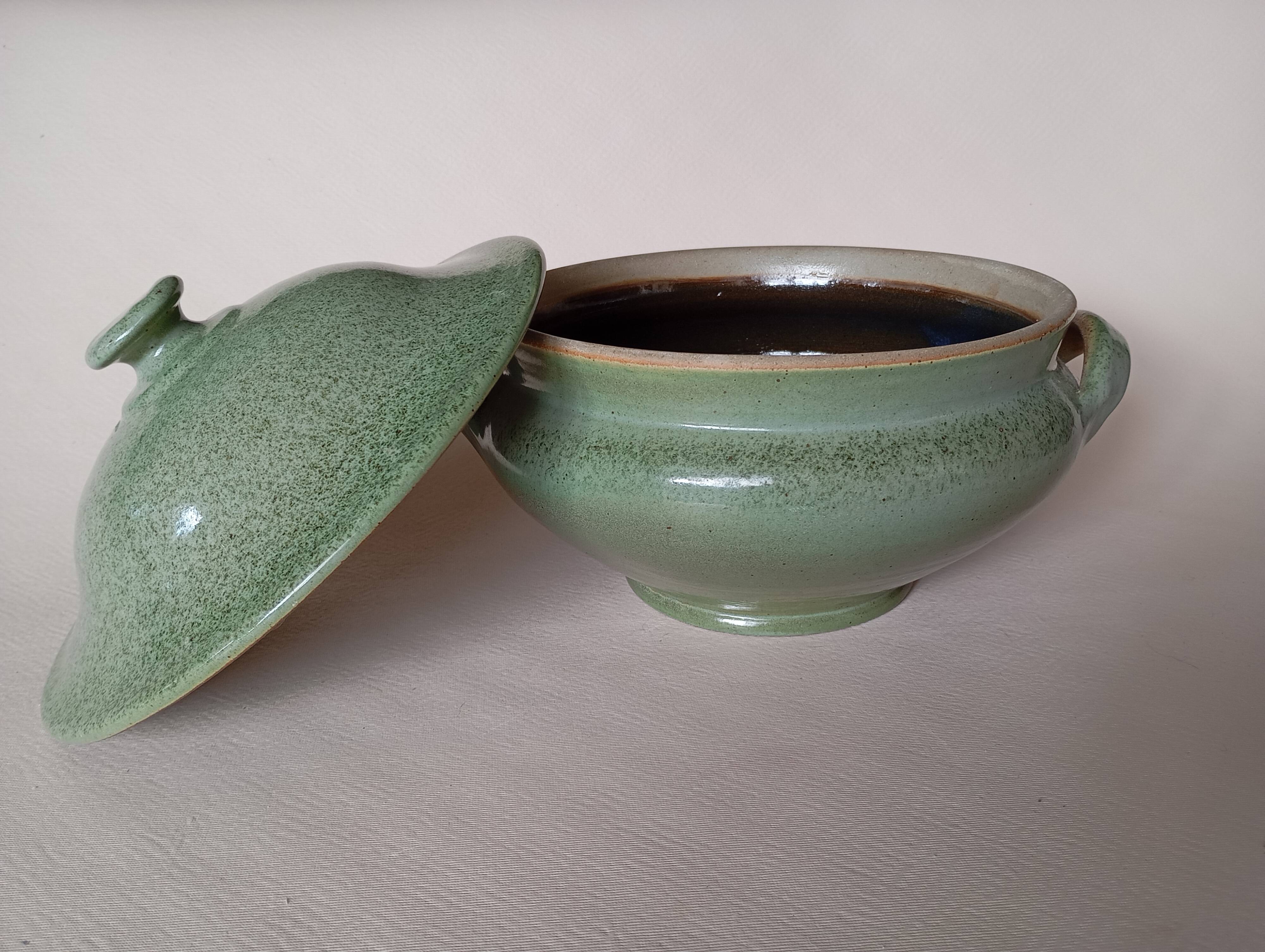 Handcrafted stoneware vegetable bowl