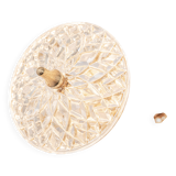 Grand superb Sputnik floral chandelier in glass and brass, Germany, 1960s.