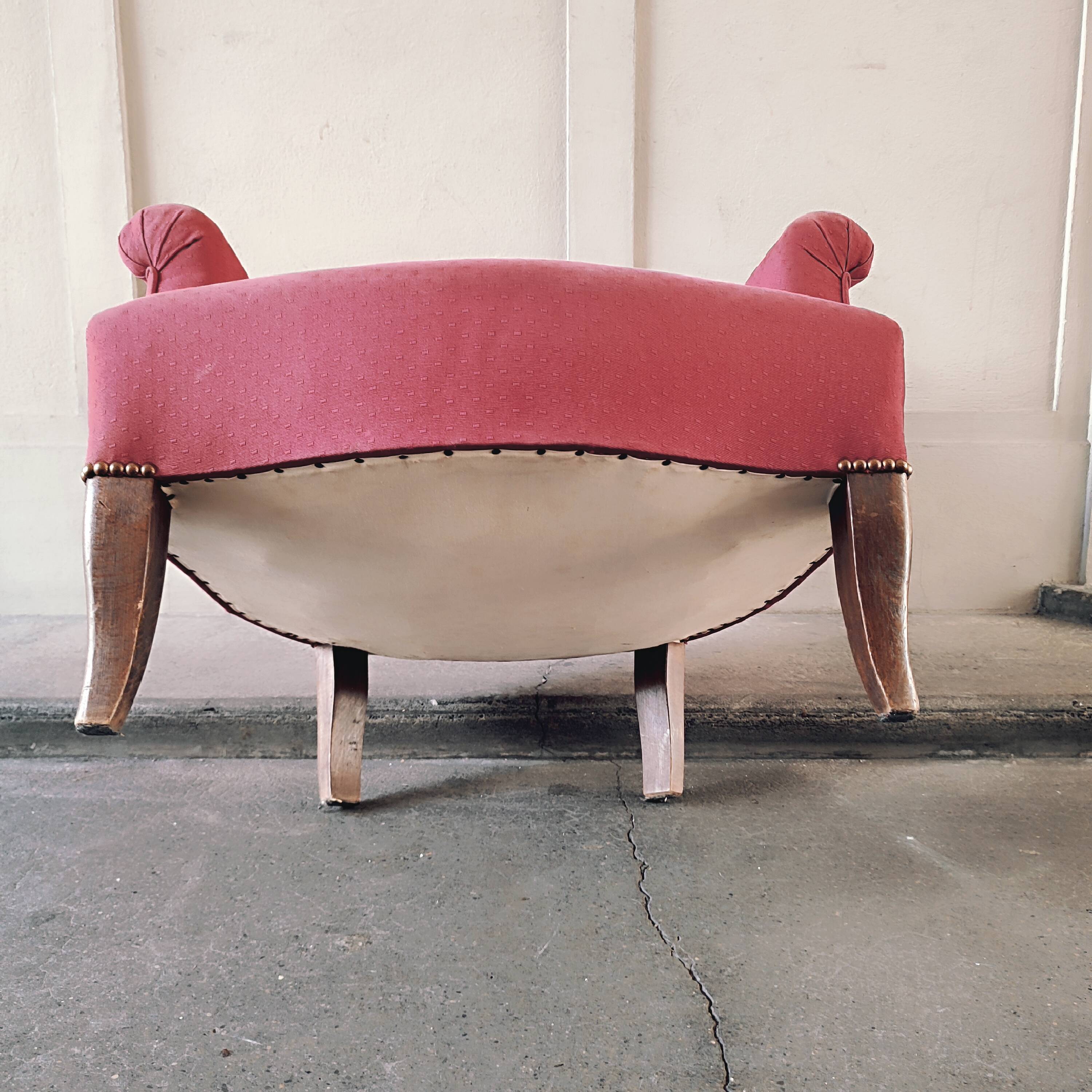 Fauteuil crapaud et repose pieds