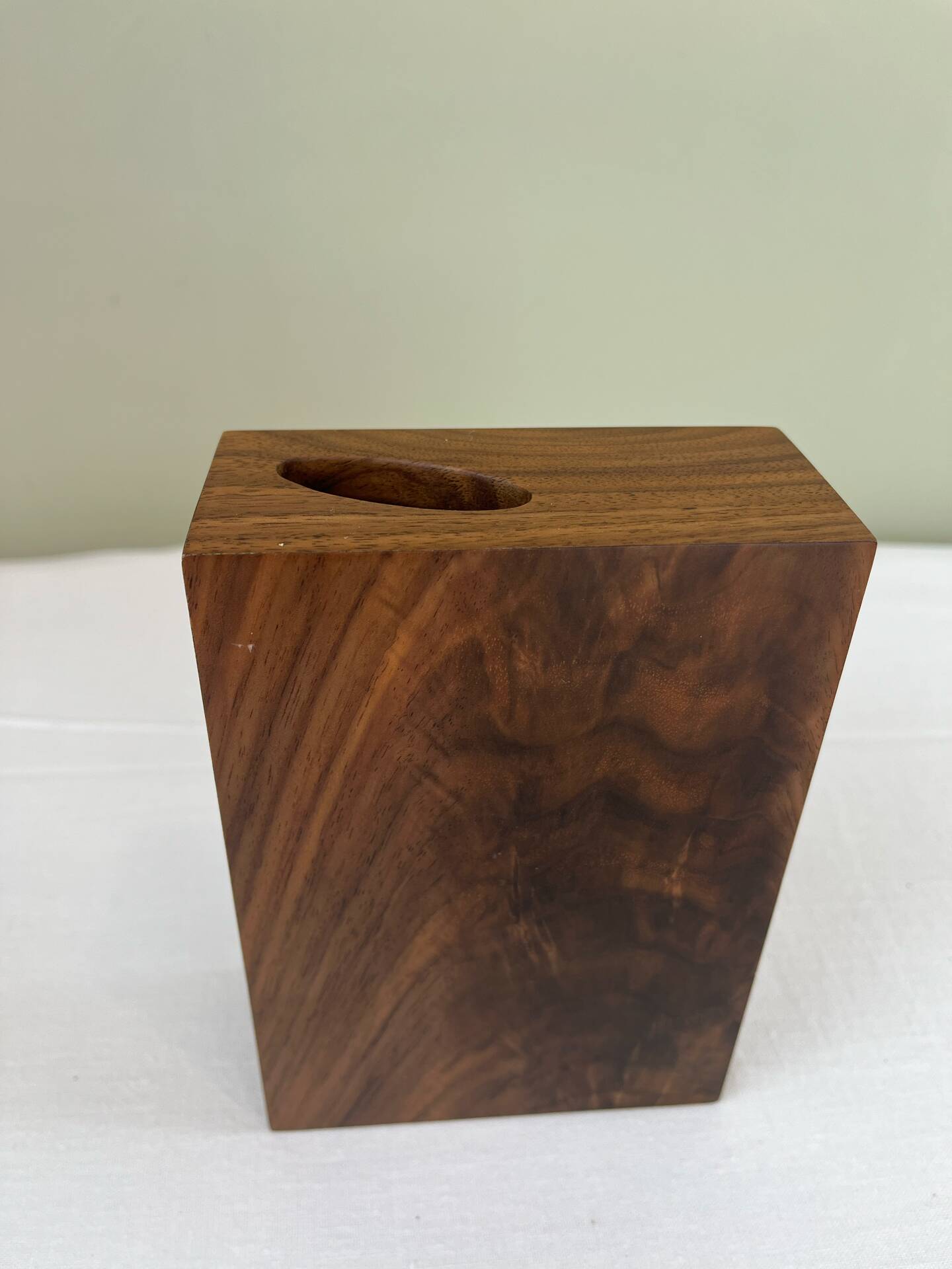 Minimalist design wooden vase