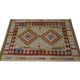 New Handmade Kilim Rug Oriental Green Beige Area Rug- 80x119cm