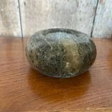 Antique Polished Marble Votive Candle Holder Round Circa 1980 Vintage
