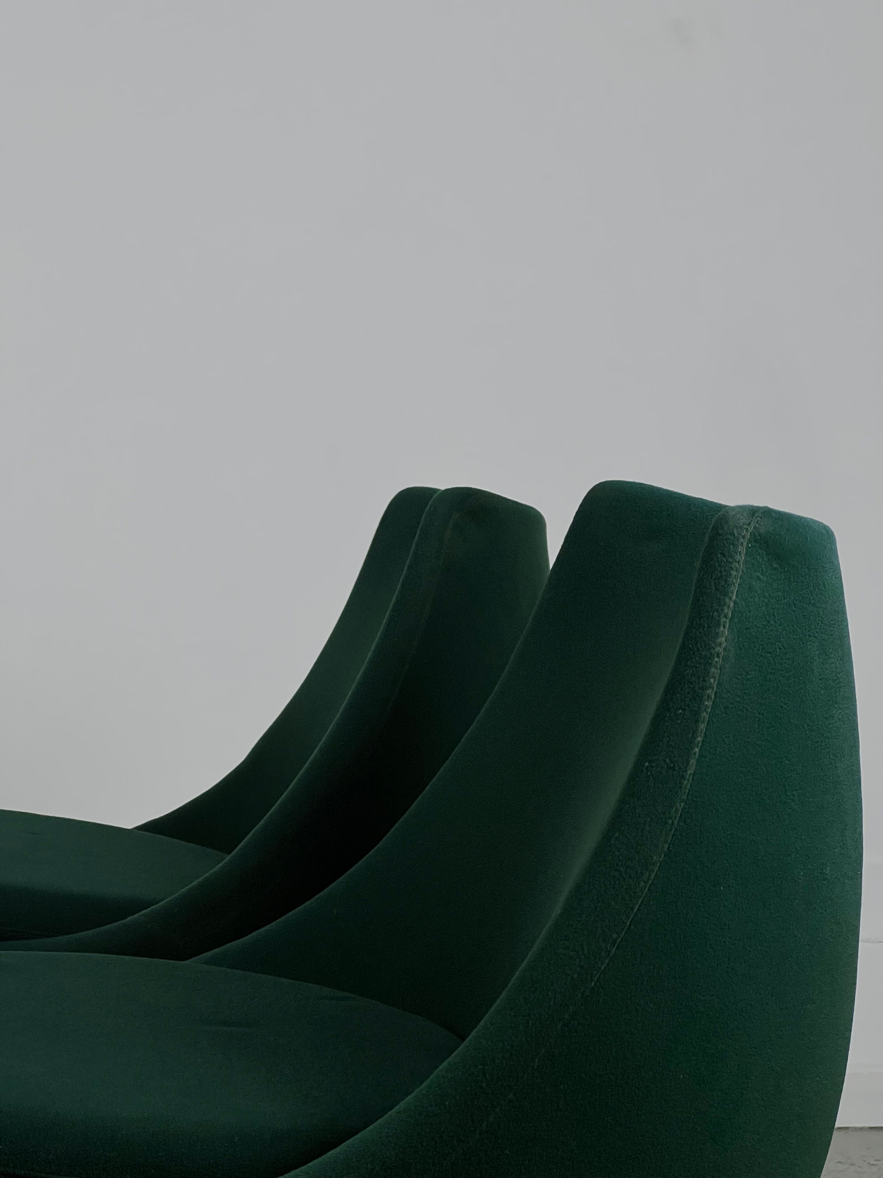 Set of 'Polaris' swivel chairs by Pierre Guariche for Meurop, 1960s
