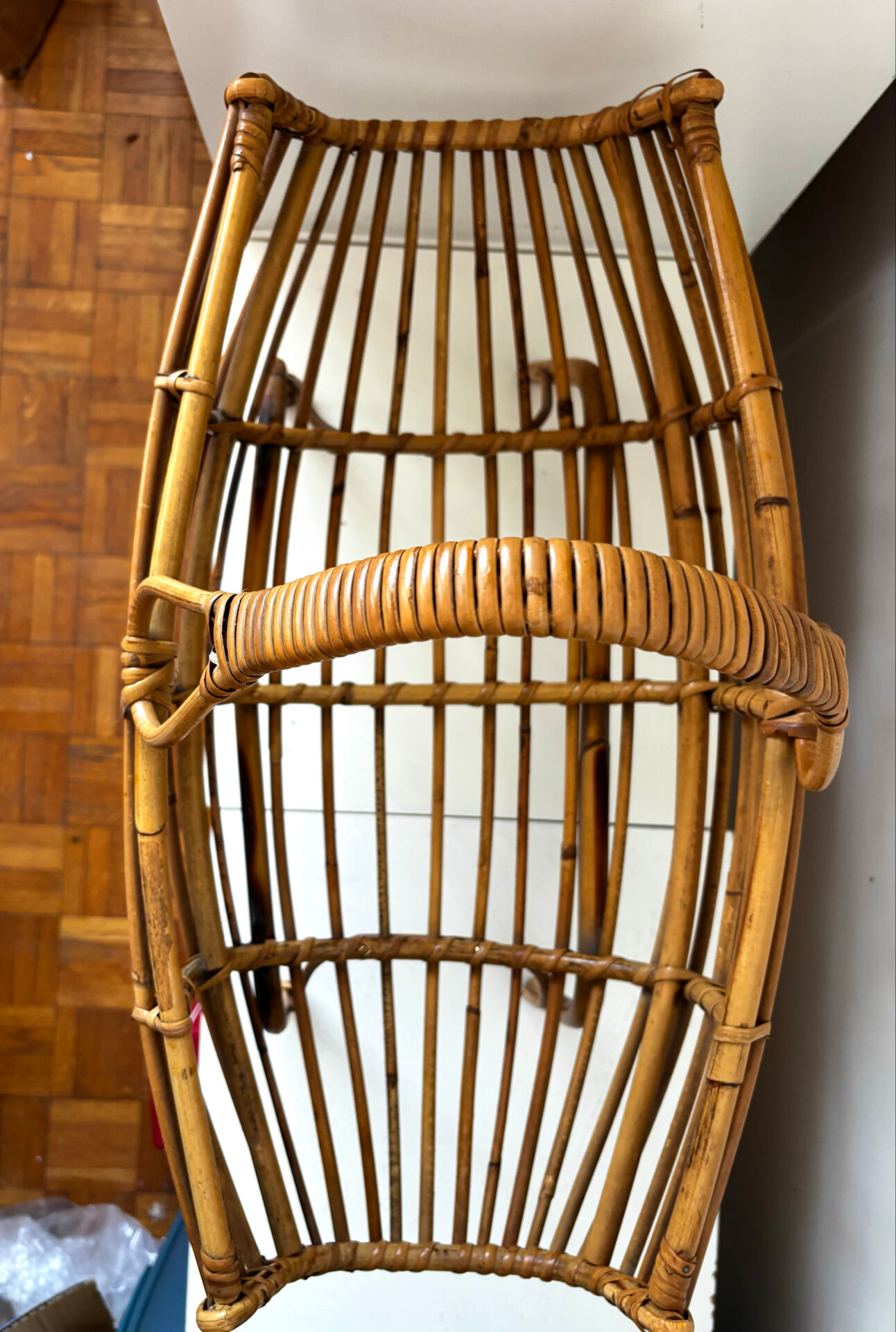 Porte revues en rotin Franco Albini 1960