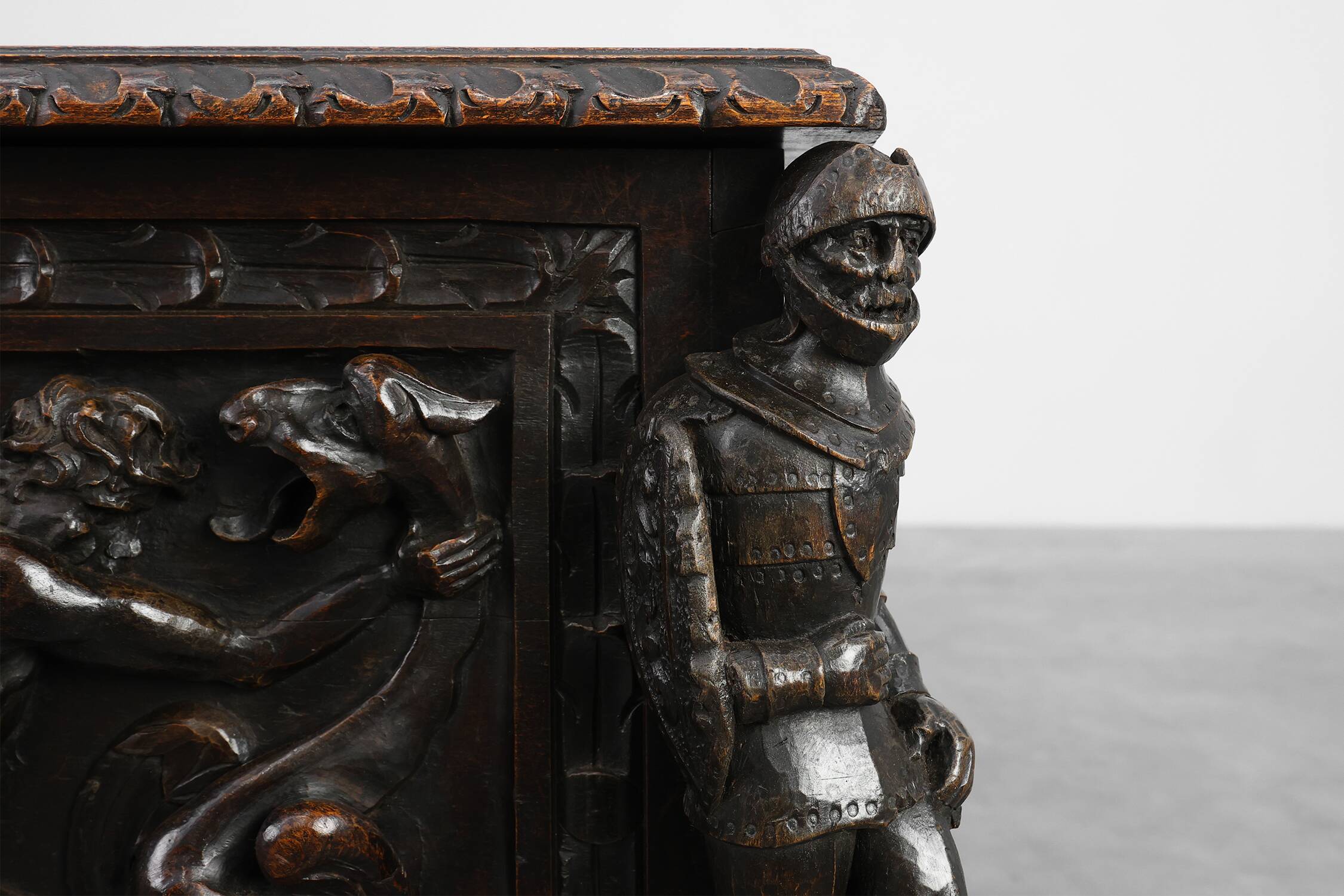 French Neo‑Renaissance Oak Blanket Chest, 19th Century