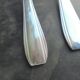 12 Art Deco silver metal forks