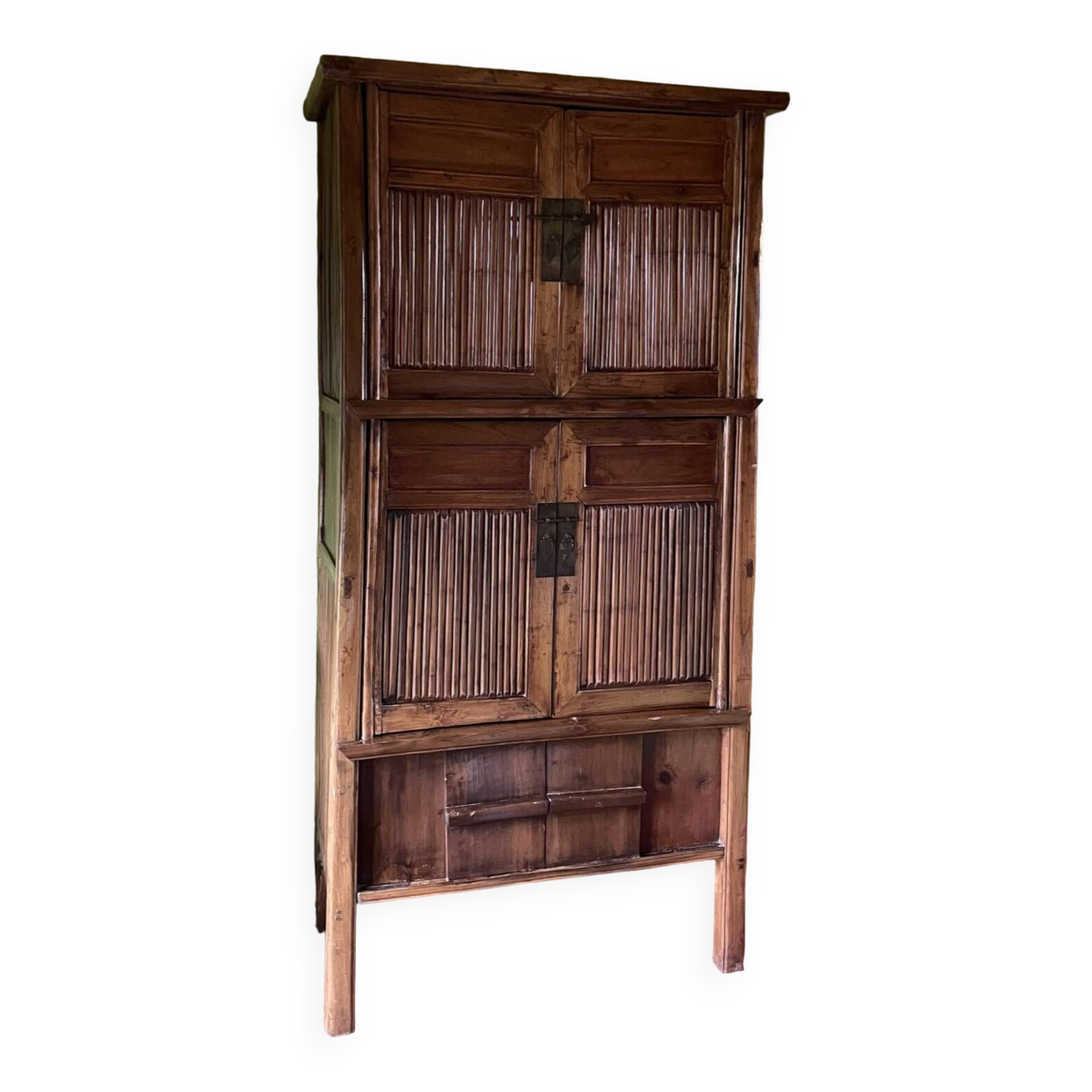 Chinese cabinet made of cypress wood and bamboo