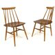 Set de 2 chaises "Fanett" en teck par Ilmari Tapiovaara, Suède, 1960