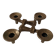 Contemporary Scandinavian Brutalist Design Bronze Candlestick