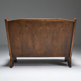 Italian Settee in Stained Beech - 1940's