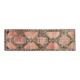 Vintage Turkish hallway rug handmade in orange-brown wool 93x291.