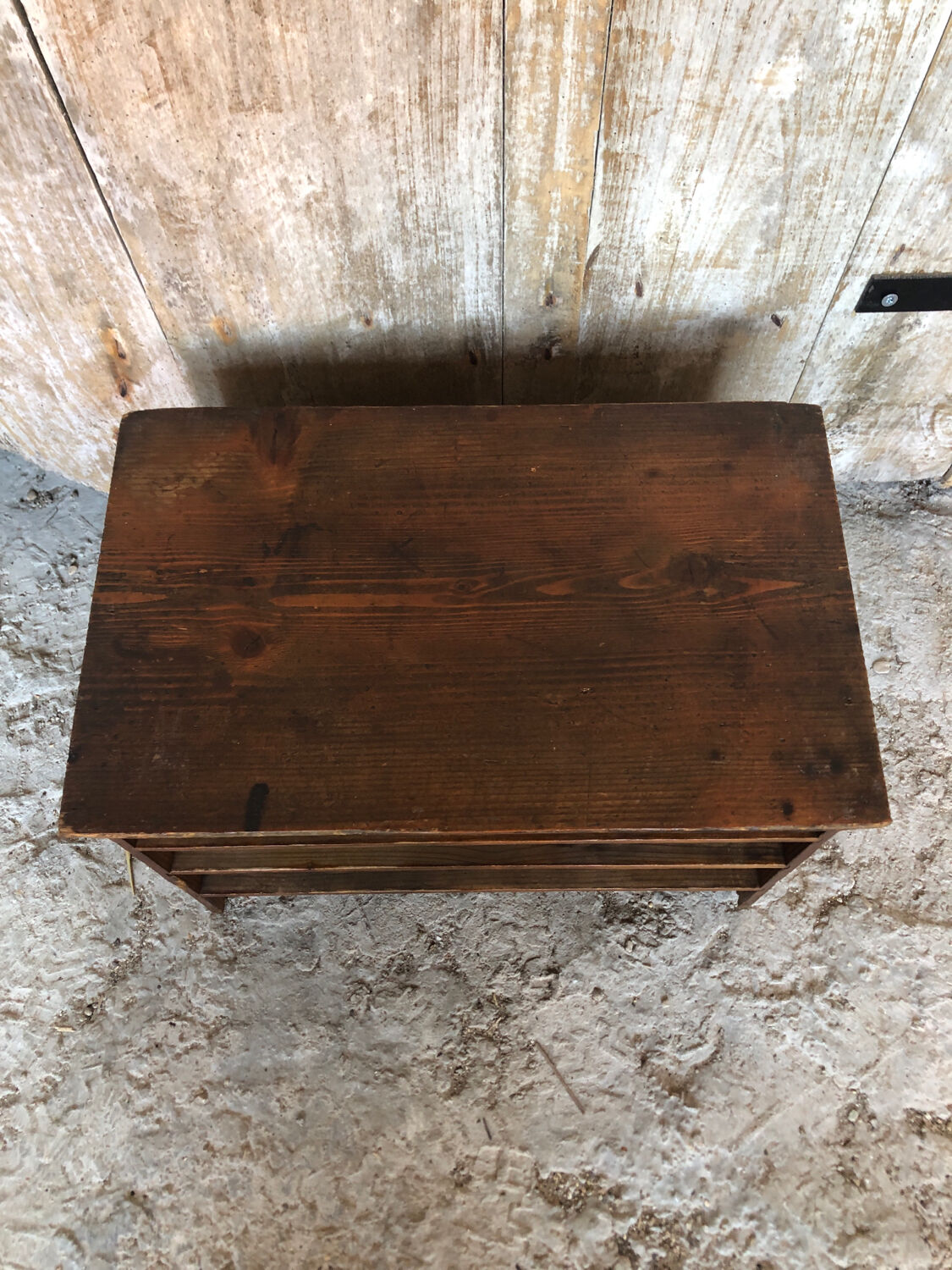 Vintage wood document holder locker#a118