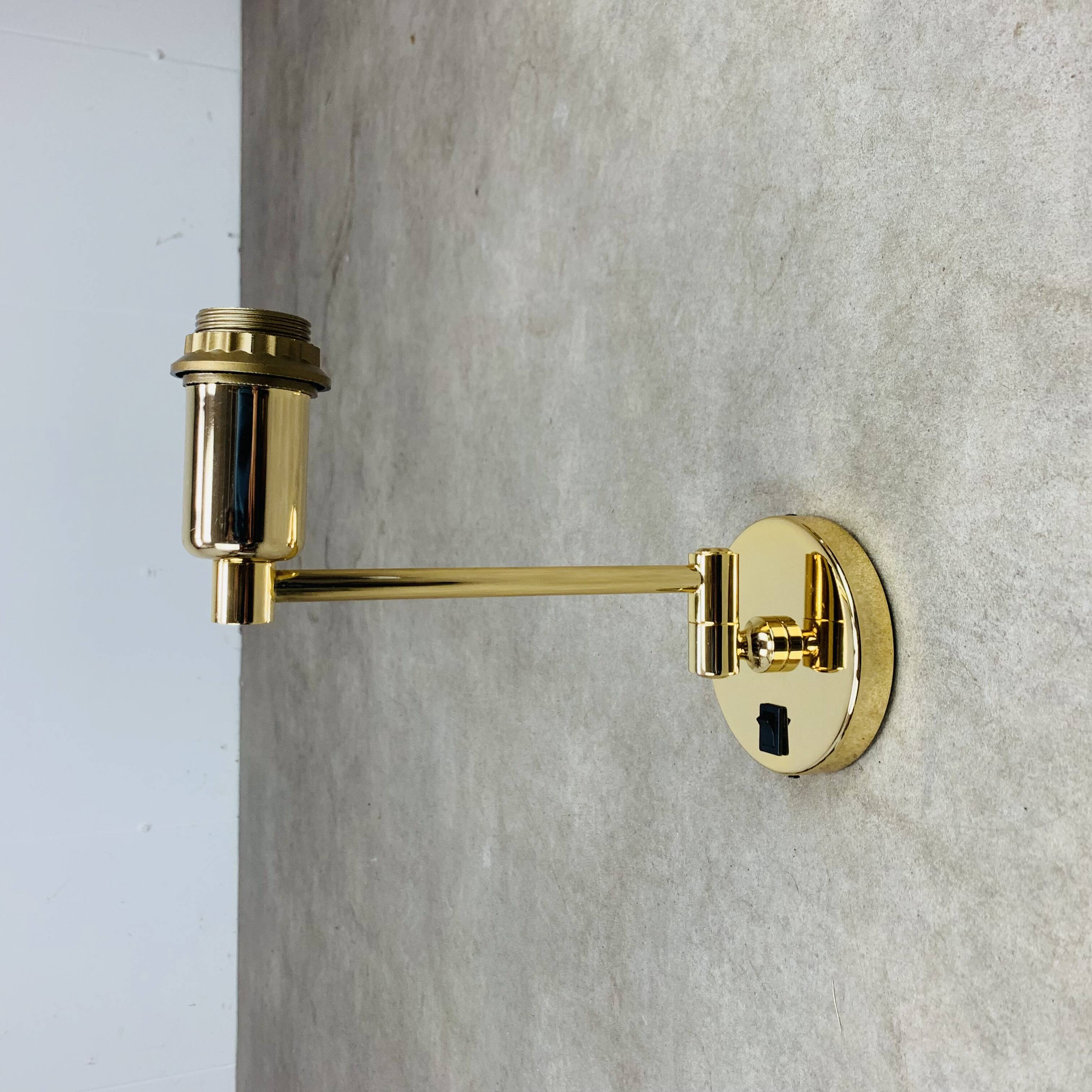 5 gold LED wall lights by LedsC4 in brass