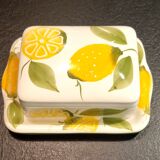 Lemon décor butter dish