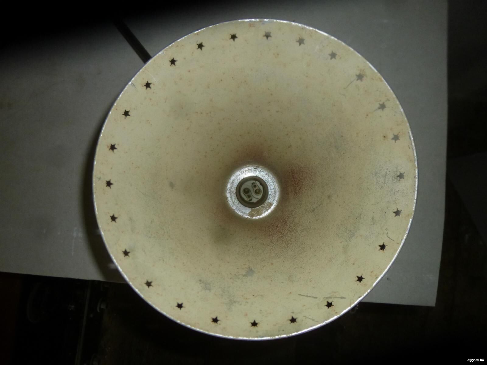 Lamp stem diabolo René Mathieu to Lunel 1950