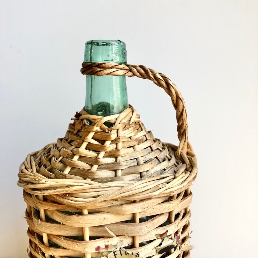 Demijohn and wicker