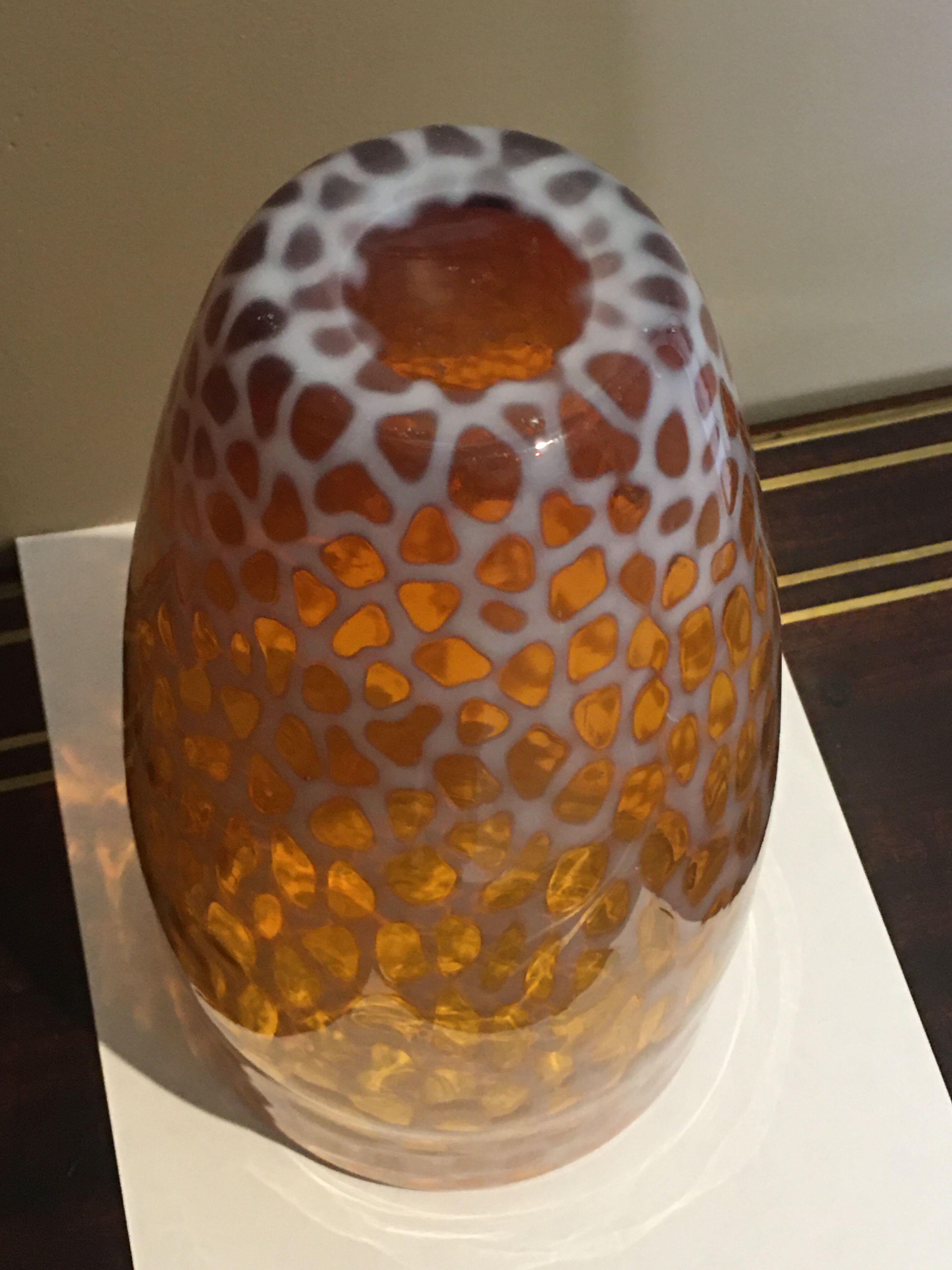 Blown glass vase