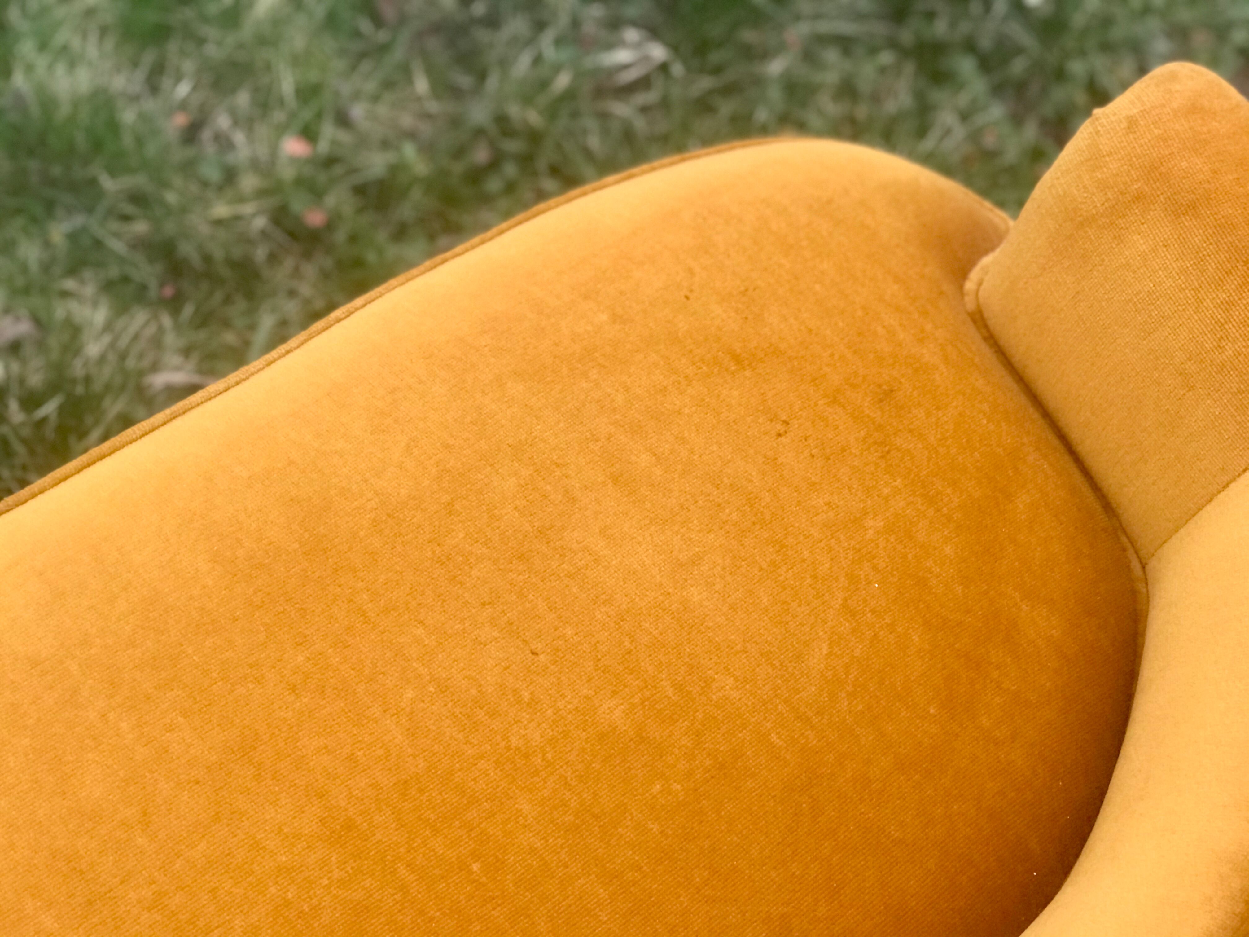 Vintage velvet bench