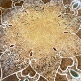 Ceramics by B. Buffat and its wrought iron support, 1970s