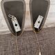 Mid-century acrylic metal wall lights 1950