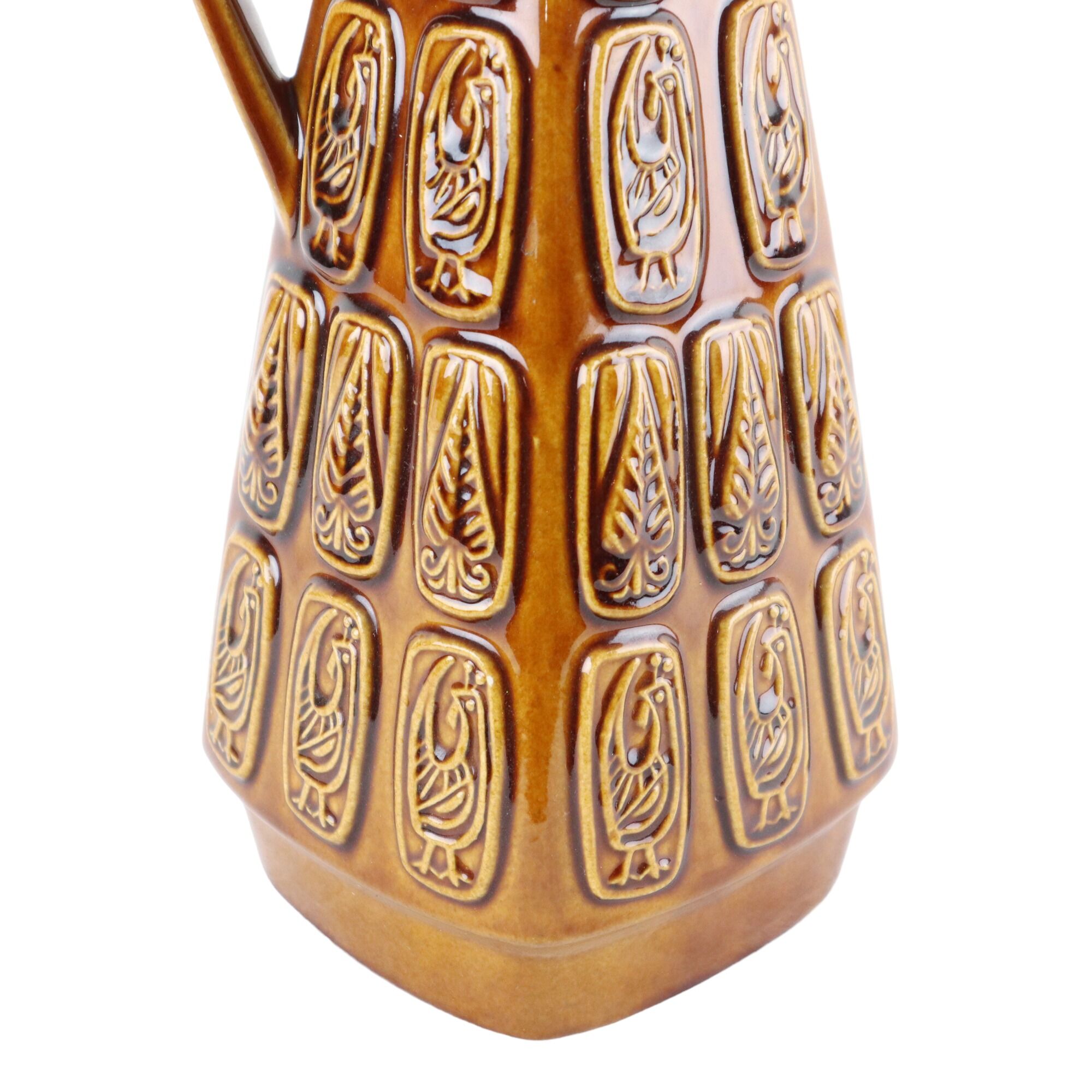 Vintage Vase West Germany Geometric Design Bay Bas Relief 251-35