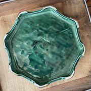Dessous de plat tressage vert et dorure DIGOIN