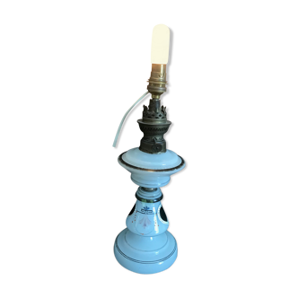 1079 Table lamp (1) - Art Nouveau - Enamelled Opaline