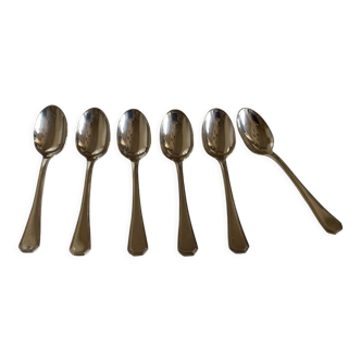 Set of 6 scoops espresso America Christofle Luc Lanel 1930