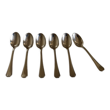 Set de 6 cuillères expresso America Christofle Luc Lanel 1930
