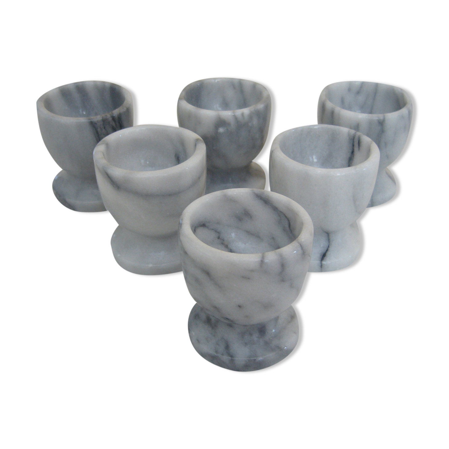 Lot of 6 cockroaches in white marble and gray 80s