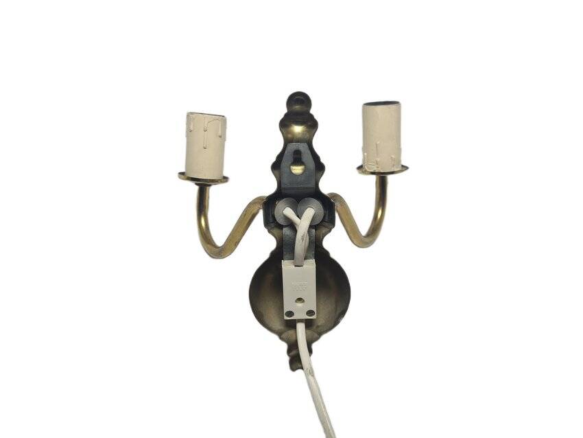 Two-armed wall lamp, Sweden, 1970s