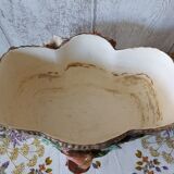 Longchamp jardinière in ironstone and Art Nouveau barbotine.