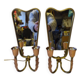 Sconces attributed ti Pietro Chiesa for Fontana Arte, 1930s, Set of 2