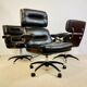 Leather office chair, martin Stoll design, 1970