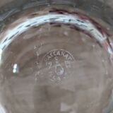 Broc a eau et verre en cristal de baccarat modele piccadilly