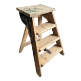 Patinated wood painter's stepladder