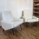 Pair of "Troïka" armchairs by Pierre Guariche, Airborne. Reupholstered 2026.